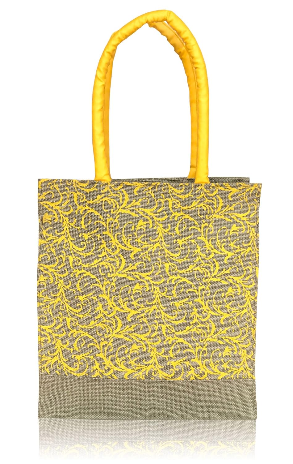 foonty daily use women jute lunch bag(grey,5030)