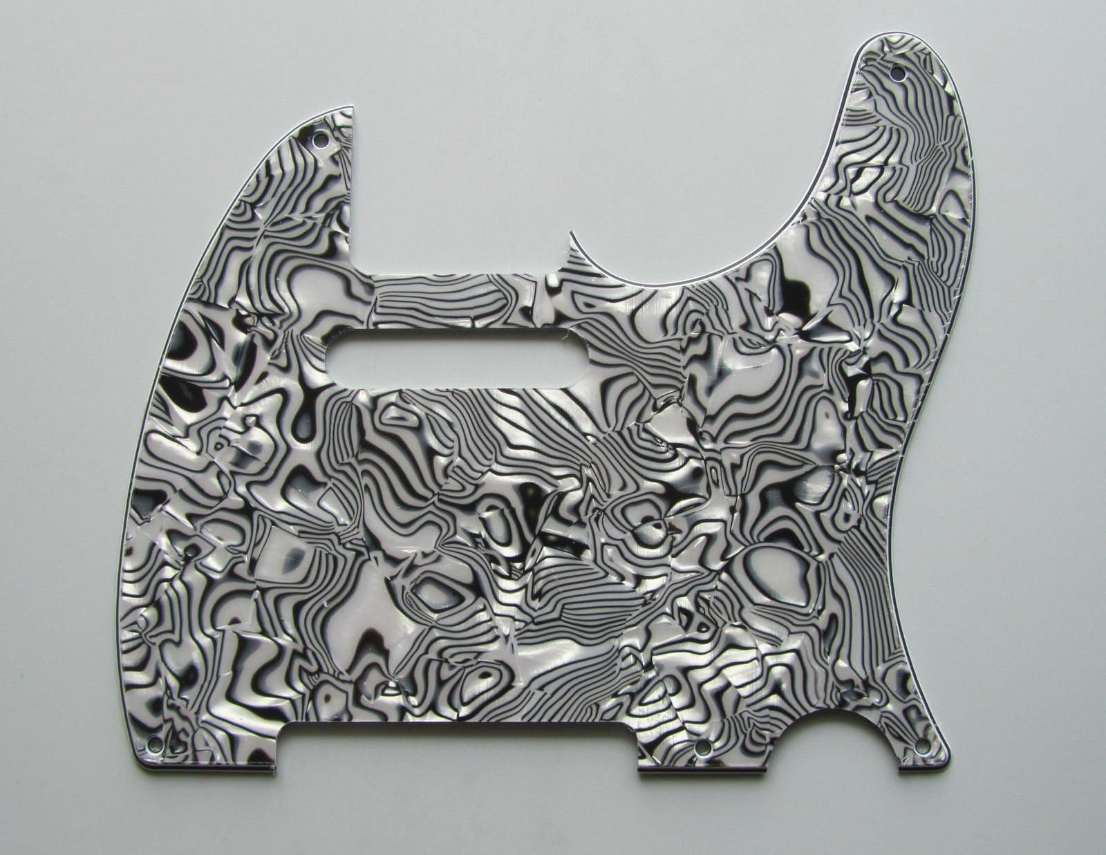 guitar parts Vintage 5 Hole Tele Style Guitar Pick Guard Fits Telecaster Guitar, Zebra Stripe