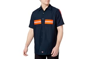 Red Kap Men's Performance Tech 2 Piece Lined Collar Shirt