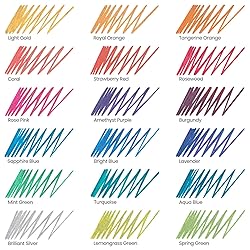 ARTEZA Glitter Gel Pens Colored Set of 18 Colors