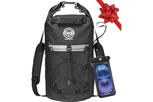 STOVER 5/10/25/30/40/55L Waterproof Backpack- Floating Dry Bag for Kayaking, Travel, Beach, Hiking, & Camping, Men/Women