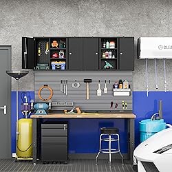 Fesbos Metal Wall Cabinets for Storage with Locking