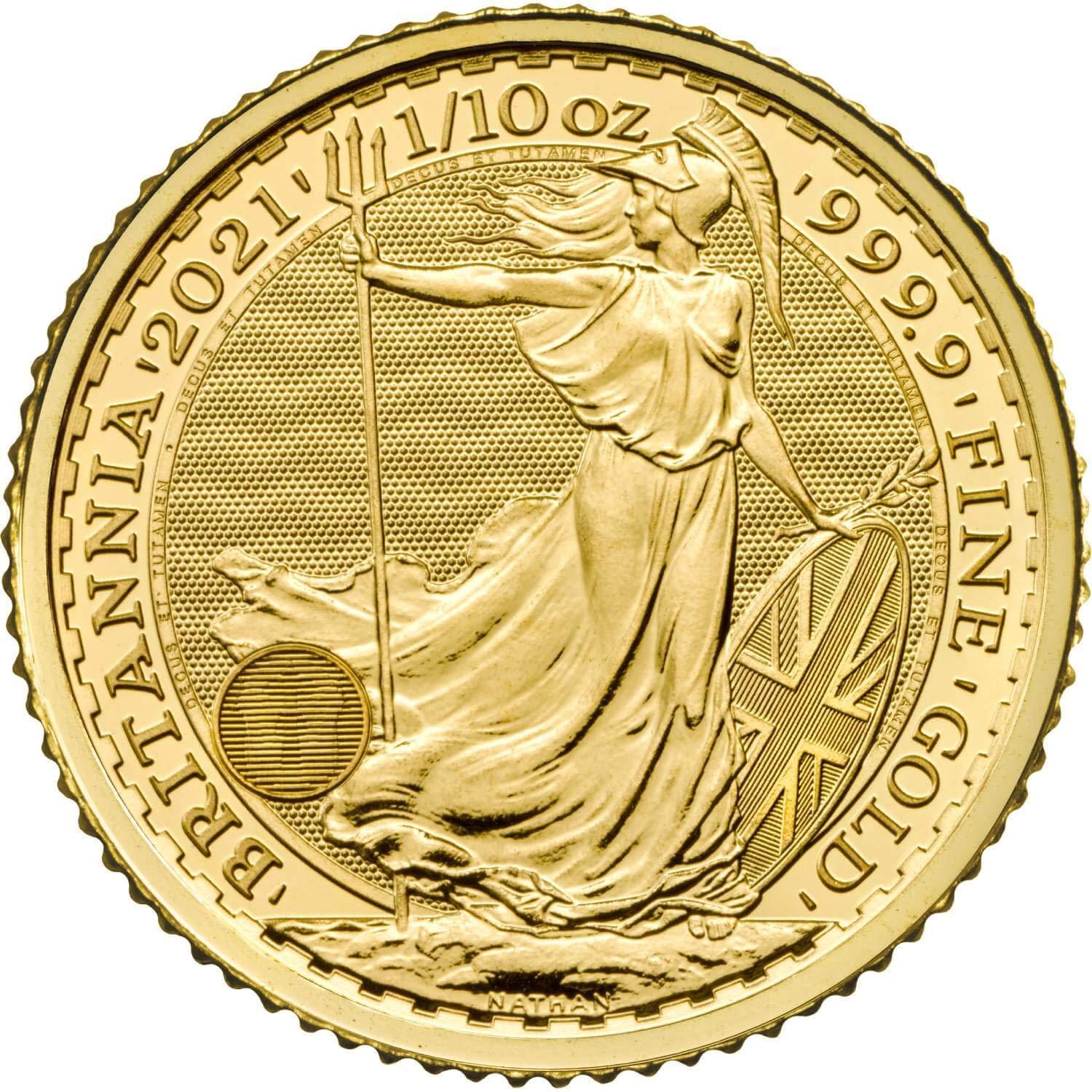 1/10 oz fine gold coin Britannia gold coin/ in unopened royal mint screw cap . box not included