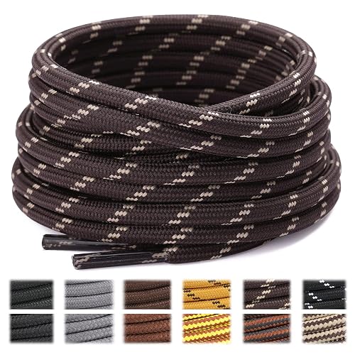 Round Shoelaces Anti-Slip (2 Pairs) - Outdoor Climbing & Hiking Shoe Laces, Polyester - View #10