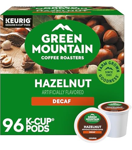Amazon.com: Green Mountain Coffee Hazelnut Decaffeinated K-Cups