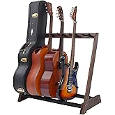 Nefelibata Multi-Purpose Guitar Stand 5 Stands Wooden Guitar Stand Floor Stand for Guitars and Cases, Electric Guitars, Acous
