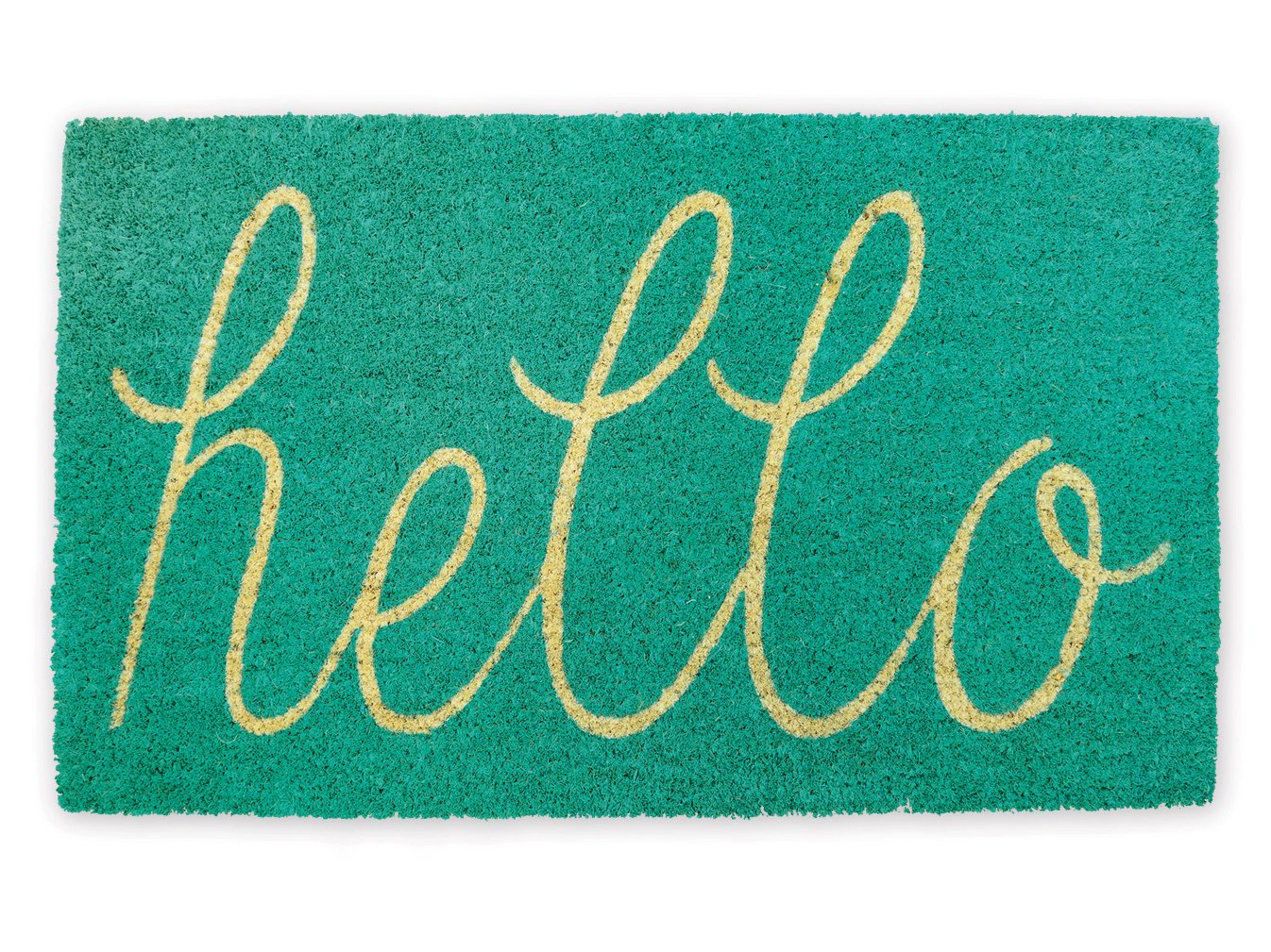 DII Non-Slip Durable Outdoor/Indoor, Pet Friendly, 100% Natural fiber, Aqua, 18x30 — image 1