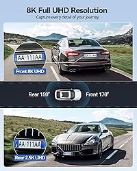Dash Camera for Cars, Ultra HD 8K Dash Cam, Dash