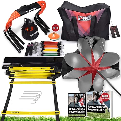 Speed Agility Training Equipment Set Includes Agility