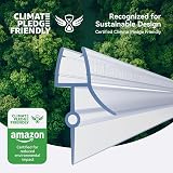 HNNHOME Shower Door Seal Strip for 6-8mm Glass, Up to 22mm Gap | Leak Protection view 3