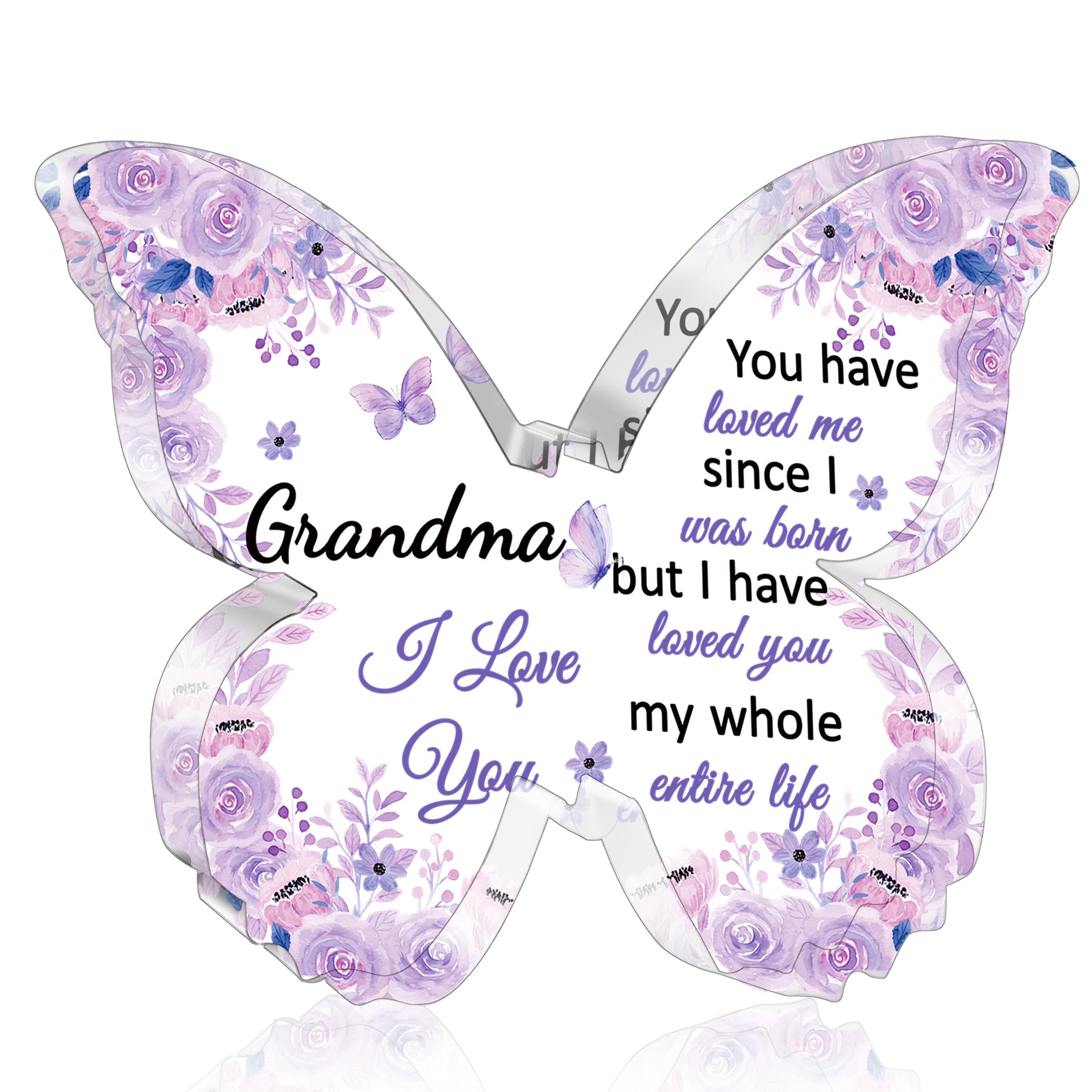 Photo 1 of Great grandma Gifts from Grandkids Butterfly Acrylic Sign Gift for Grandmother Christmas Mothers Day Valentines Grandma Birthday Gifts