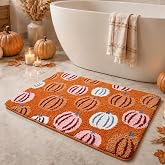 TYUU Halloween Bathroom Rug, Pumpkin Bath Mat Non Slip Washable, 20