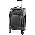 Brookstone Luggage Harbor Spinner Suitcase, Dark Charcoal, Carry-On