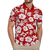 ZITY Golf Shirts for Men Short Sleeve Print Polo Shirt Moisture Wicking Regular Fit Casual Beach Polo