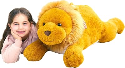 IKASA Giant Lion Stuffed Animal Plush Toy 78cm Large Soft Toy Gift for Kids