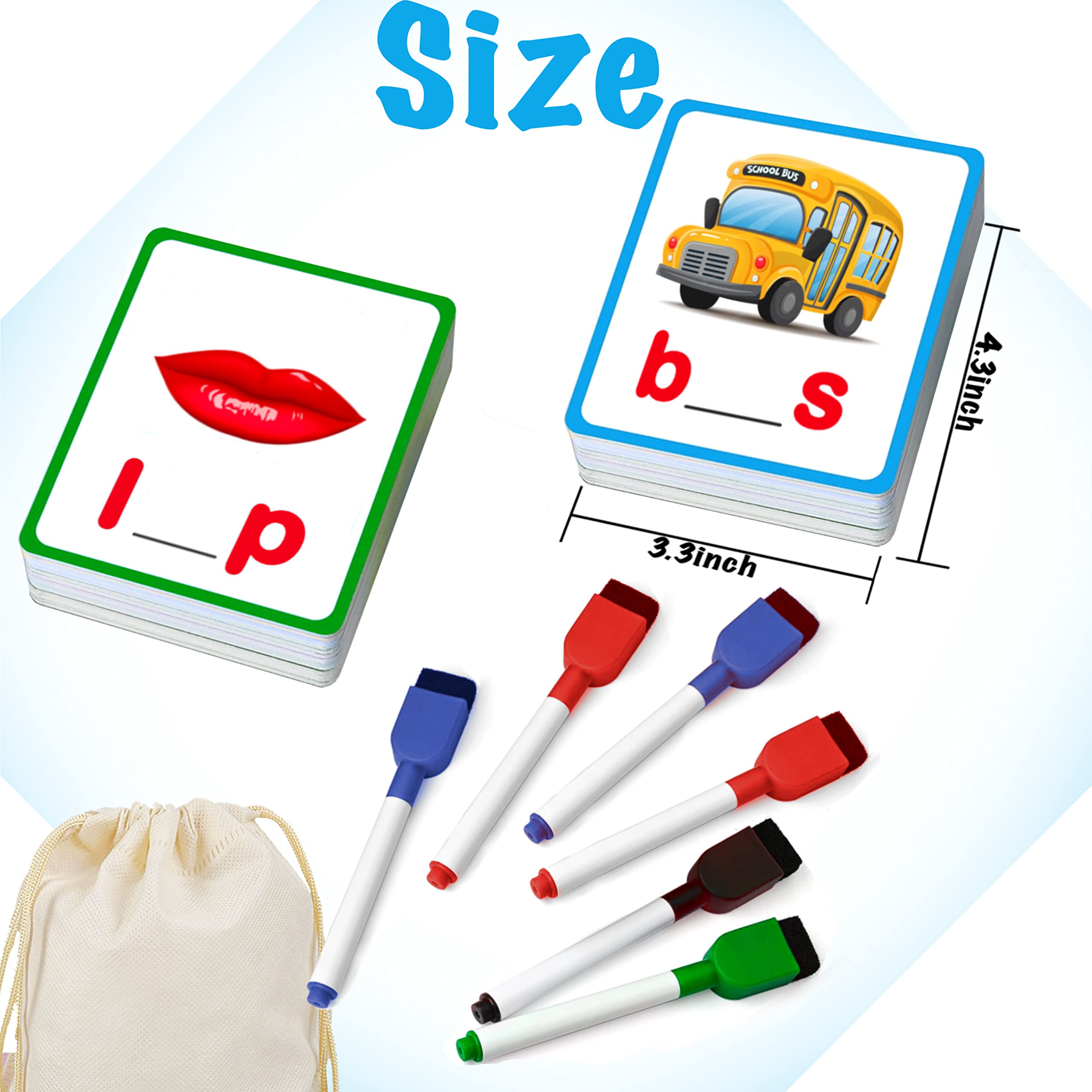 Mua 100 Short Vowel Spelling Flashcards, Handwriting Cards Learn to ...