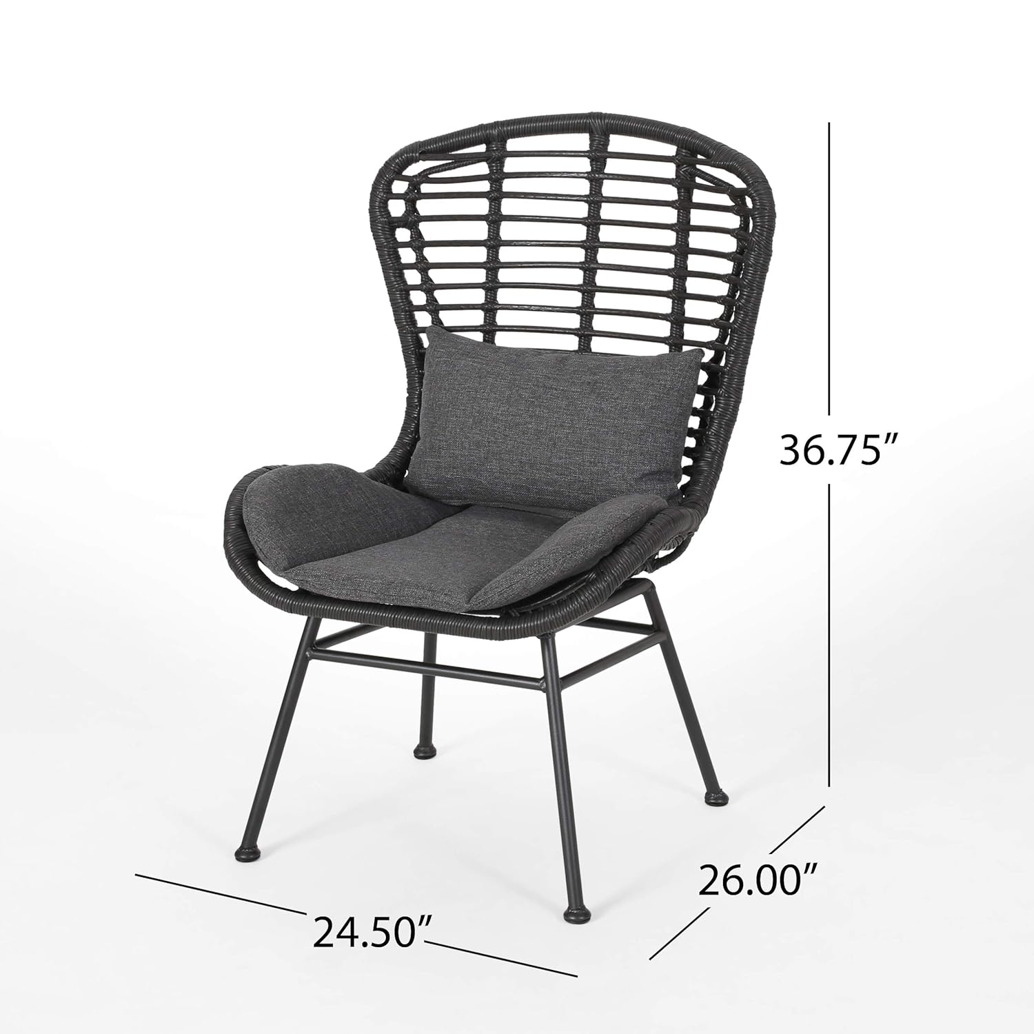 Up To 70 Off Great Deal Furniture Qearl Outdoor Club Chairs Set Of 2 Gray And Dark Gray Best Reputation Staging Elektroheizung Com