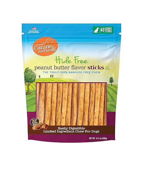 CANINE NATURALS PEANUT BUTTER CHEW – RAWHIDE FREE...