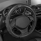 Cat® HexSport Black Carbon Fiber Steering Wheel Cover, Durable and Comfortable with Advanced Grip, Car Steering Wheel Cover for Auto Truck Van SUV - Standard 14.5" - 15 Inches