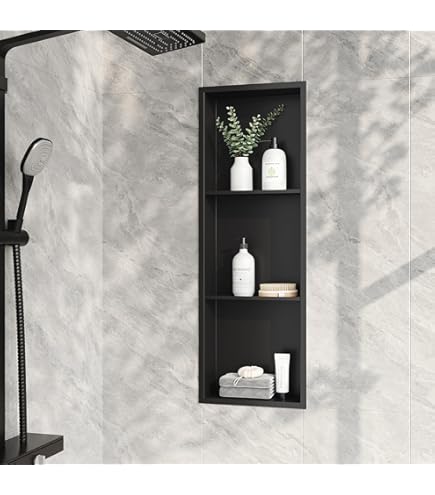 Amazon.com: Zigzag Shower Niche Recessed, ABS Plastic