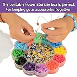 Galt Happy Bracelets Jewellery Making Kit for Kids 2000+ Beads Storage Box view 3