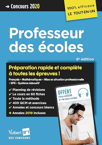 Download Concours Professeur des écoles - Préparation rapide et complète à toutes les épreuves - Tout le CRPE en un seul volume - Concours 2020 PDF