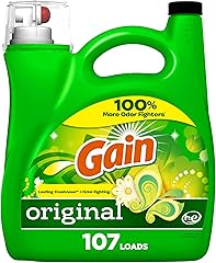 Gain Liquid Laundry Washing Detergent, Original Scent 154 fl oz, 107 Loads, Lasting Freshness + Powerful Cleaning and Odor Fi