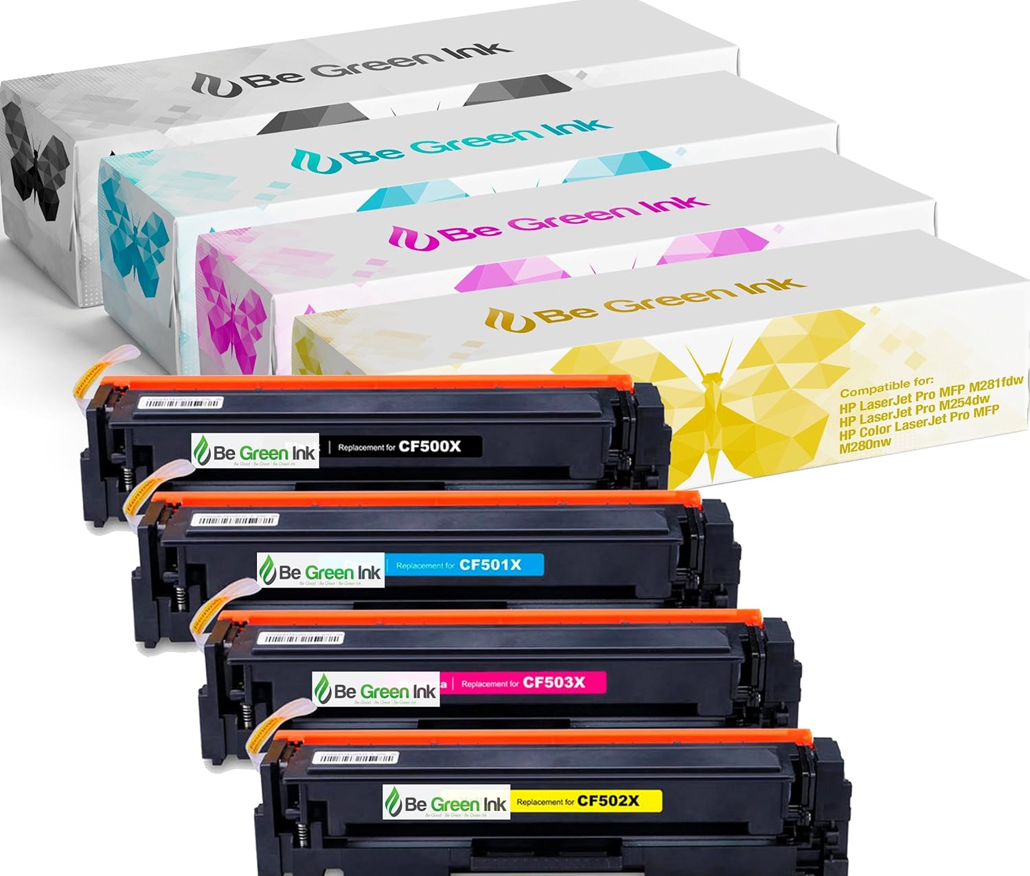 4x Toner Set Ce310a Ce311a Ce312a Ce313a For Laserjet Cp1025nw M275mfp Cb310a Cb311a Cb312a Cb313a