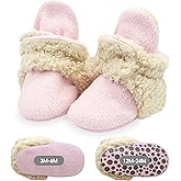 Zutano unisex-baby Cozie Fleece Baby Booties With Grippers