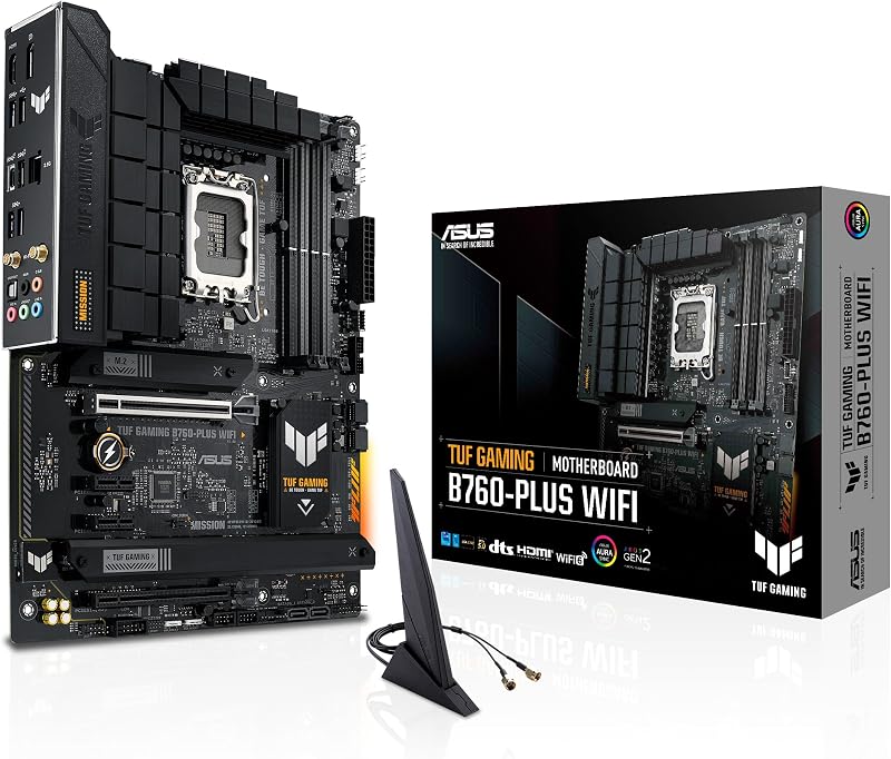 Tuf Gaming B760-Plus Wifi Mainboard Intel B760 Lga 1700 Atx Ddr5 Bis 128 Gb Wifi 6e (90mb1er0-M1eay0)