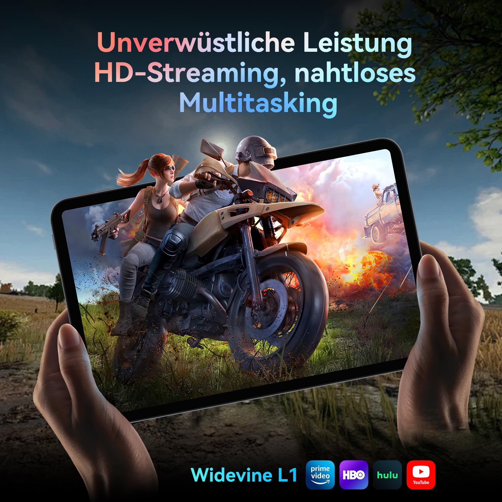T60 Pro Tablet 13.4 Zoll, Tablet Android 16 mit Tastatur, 120Hz FHD Display, 24GB RAM+256GB ROM, 10000mA, Widevine L1, Octa-Core Gaming Tablet für Studium,Arbeit,inkl. Stift & Maus, 4 Jahre Garantie 7