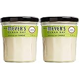 Mrs. MEYER'S CLEAN DAY Scented Soy Aromatherapy Candle, 35 Hour Burn Time, Made with Soy Wax and Essential Oils, Lemon Verben