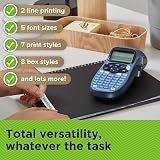Dymo LetraTag LT-100H Handheld Label Maker ABC Keyboard 13 Character LCD Blue view 3