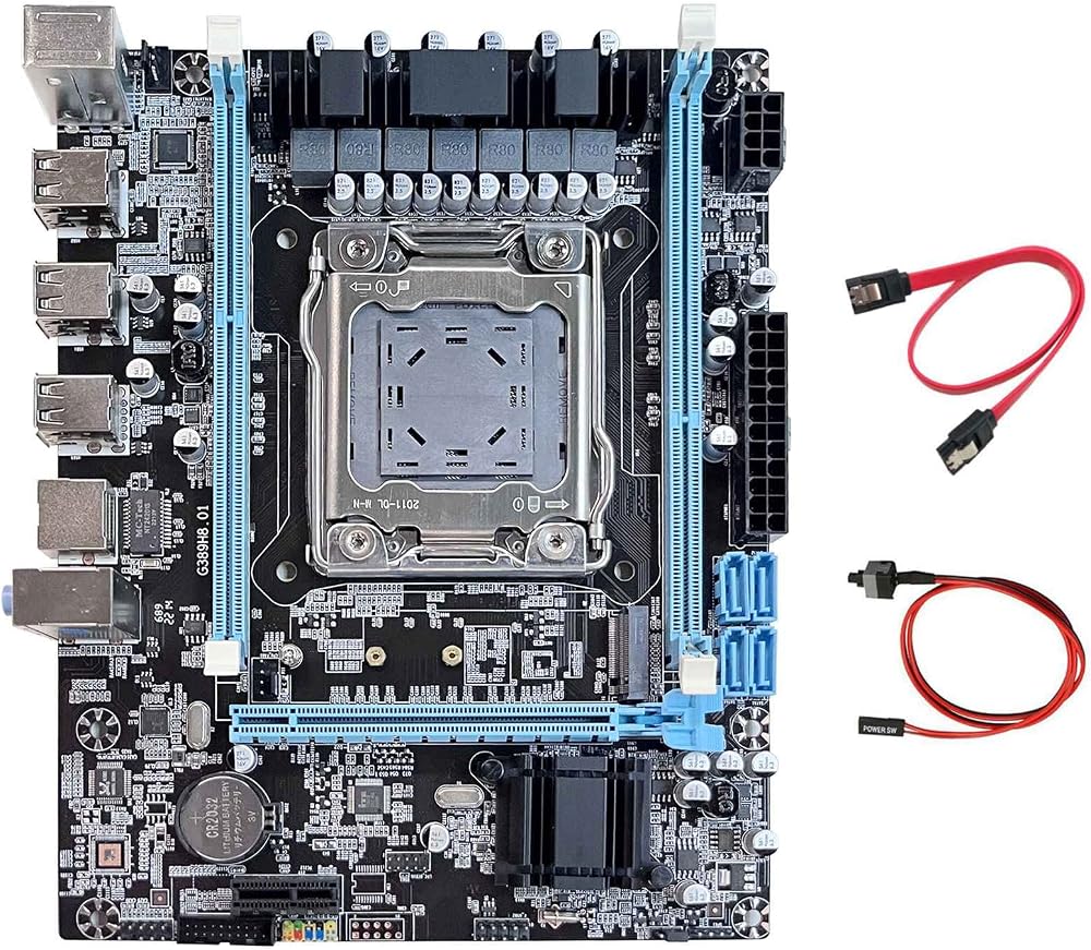 Oikabio X79 V389 Motherboard LGA2011 DDR3 ATX M.2 NVME E5 2630 2660 CPU SATA