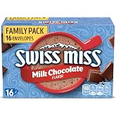 Swiss Miss Milk Chocolate Hot Cocoa Mix, Family Size, 1.38 oz., 16-ct | Individually portioned packets; made with real cocoa &amp; milk; perfect for cozy nights &amp; snow days