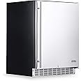 NewAir 24" Outdoor Beverage Refrigerator With Weatherproof Stainless Steel and Auto-Closing Fridge Door | 160 Can Capacity | 