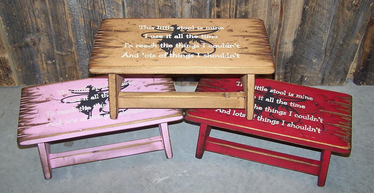 "This little stool of Mine" Children's step stool made of