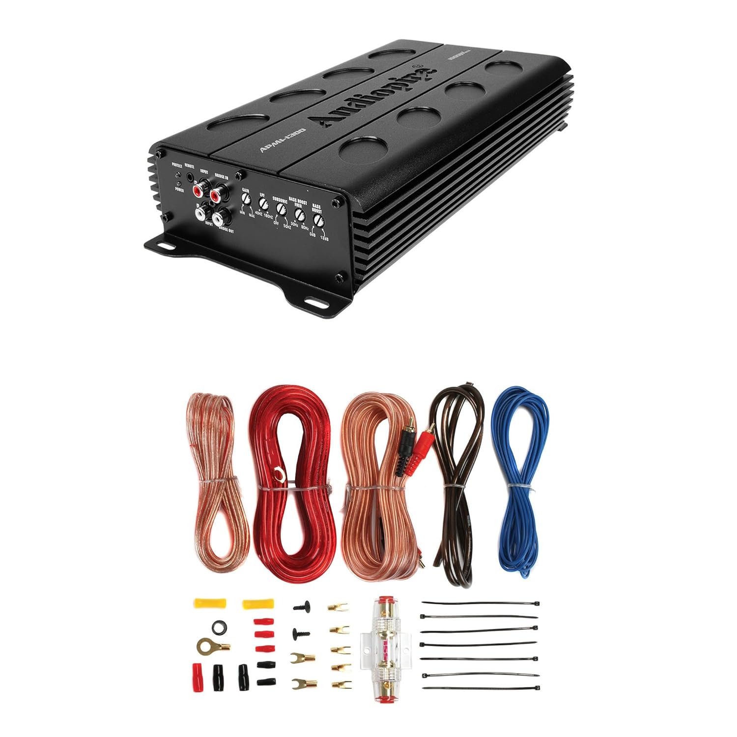 人気アイテム B07c9v74z7 配線キット 安定したカーオーディオアンプ 1オーム モノラルアンプ 1000w Apmi 1300 Audiopipe アンプ Centro Rehabilitacion Cl