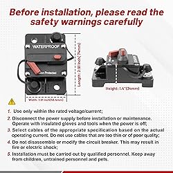 RED WOLF Car Circuit Breaker 30A AMP w/Manual Reset
