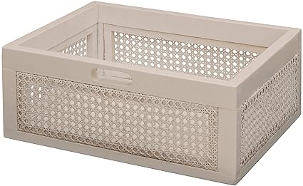 Korb Outlet Wiener Wicker Wicker Shelf Basket Sturdy Wooden Frame