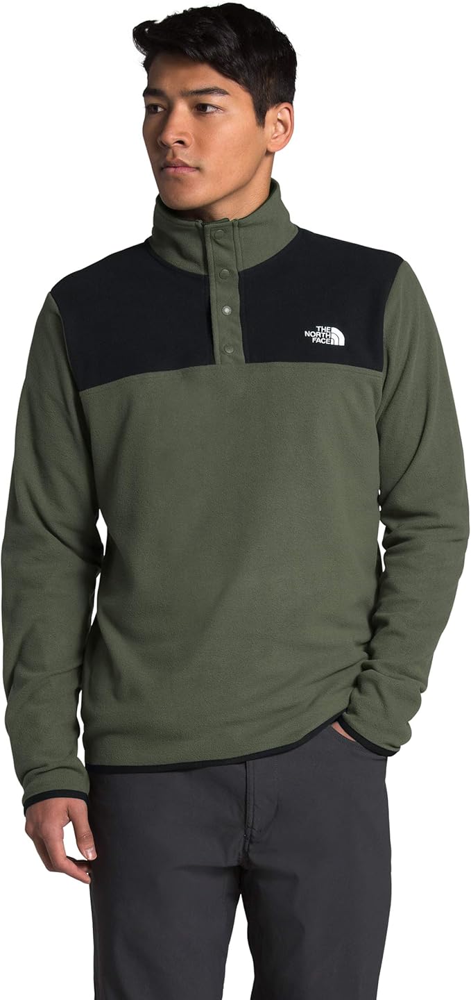 the north face tka snap glacier fleece in green