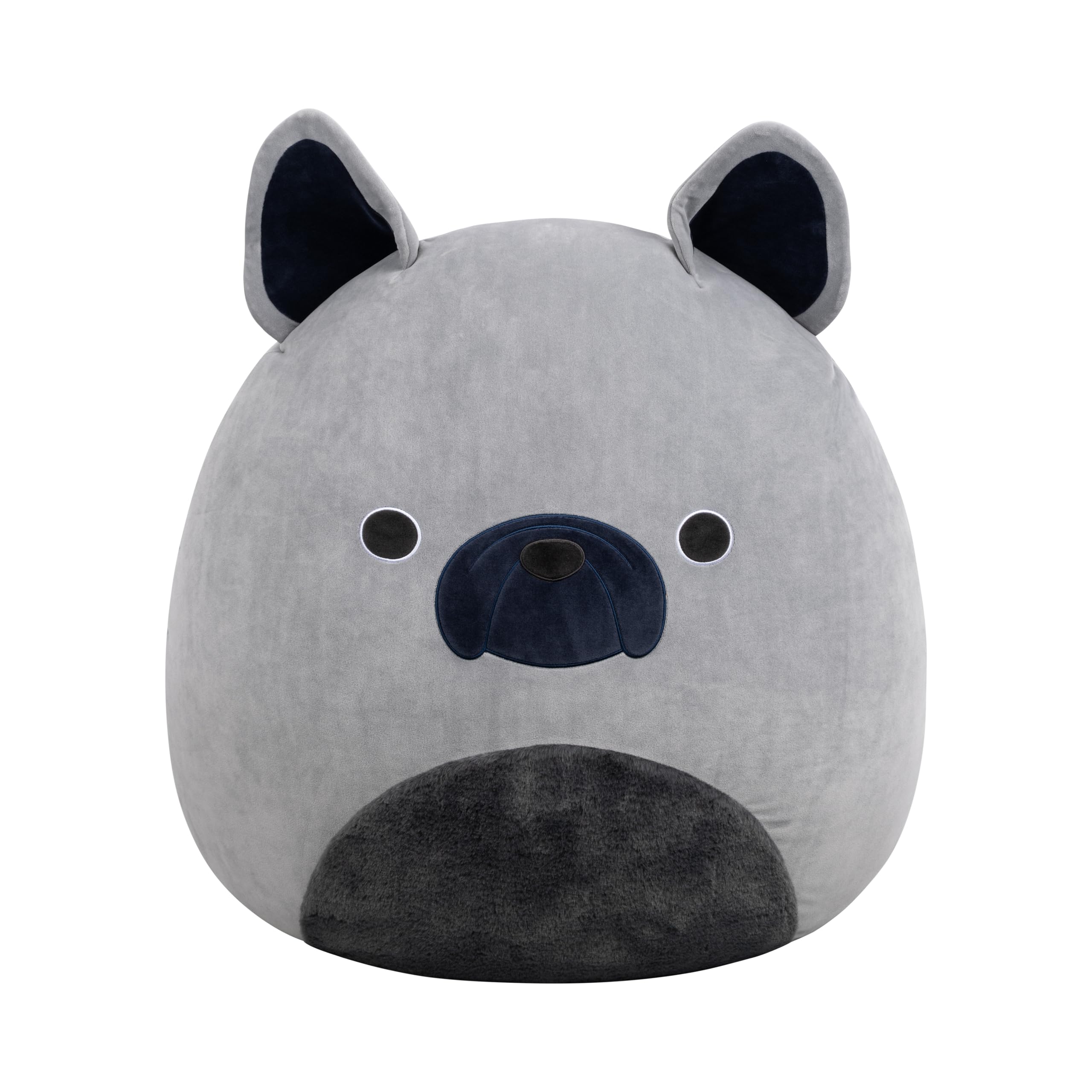 Squishmallows Original 24in Regz The Grey French Bulldog – Official Jazwares Plush (Jumbo)