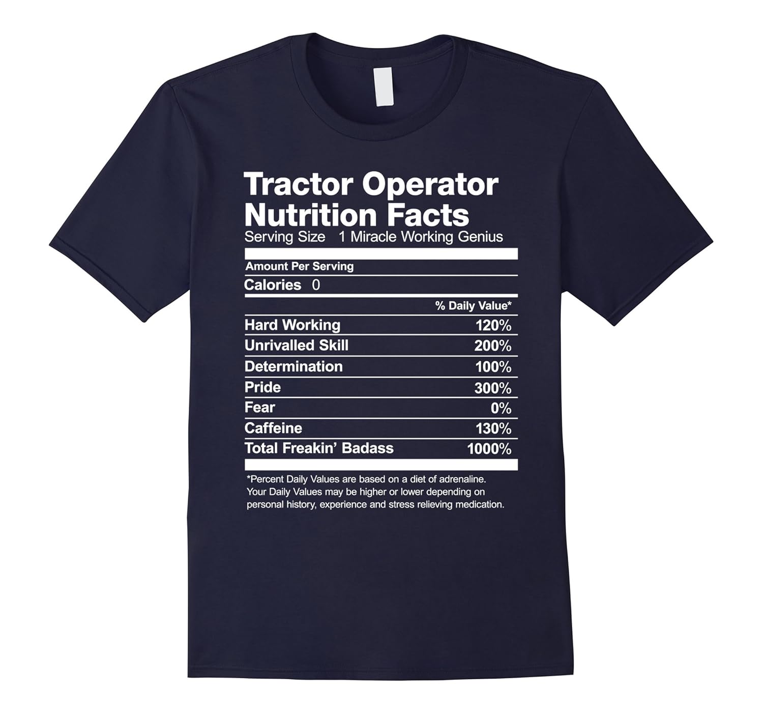 Tractor Operator Uniform Funny T-Shirt-Rose