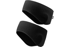 LONGLONG 2 Pieces Winter Fleece Ear Warmer for Women & Men-Moisture Wicking Earmuffs Headband Ear Covers for Cold Weather Running Cycling Ski