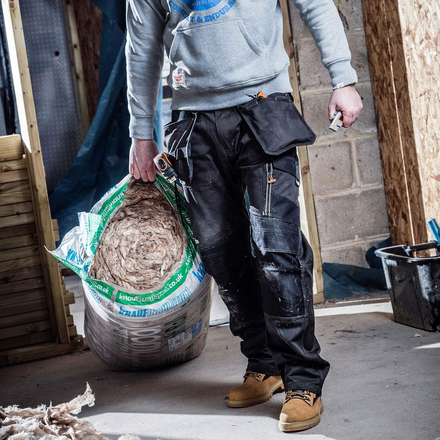 Scruffs T51990 3D Trade Trouser Graphite 30L, 30W Long - Image 5