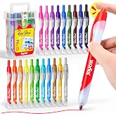 JoyCat 20-Color Washable Markers for Kids, Click Markers with Carrying Case | Retractable click markers in 20 vibrant colors come with a handled plastic case for travel, storage, coloring and drawing.