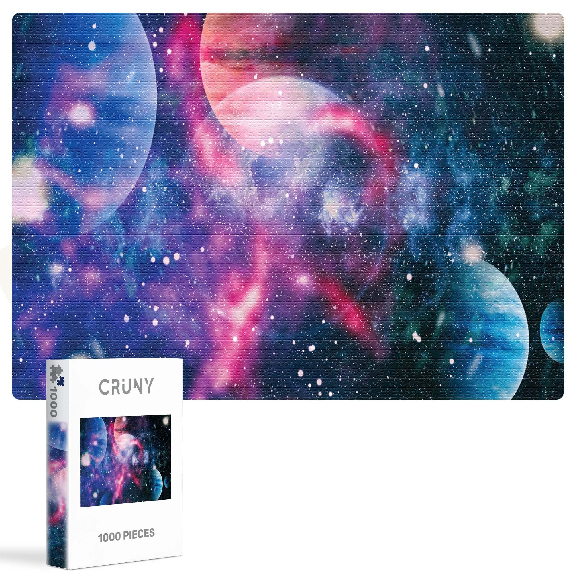 CRUNY Jigsaw Puzzles for Adults 1000 Pieces - DIY Paper Painting 1000 Piece Jigsaw Puzzles for Adults - Jigsaw Puzzle to Exercise Logic and Sensory Coordination - Gifts for Men & Gifts for Women