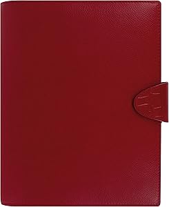 Filofax 2021 Calipso Red - A5, 6 Rings, Includes Week On 2 Page Calendar Diary, Multilingual (C022494-21), 5.75 inches X 8.25 inches