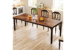 Tribesigns Dining Table for 6-8 Person, 78 inch Long Rectangular Kitchen Dining Table for Living Room and Dining Room, 78.7 x