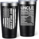 DOEARTE Uncle Gifts - Uncle Christmas Gift from Niece, Nephew - Fathers Day, Birthday Gifts for Uncles Men Him - 20oz Tumbler